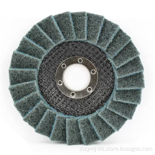 ZY Abrasive Non-Woven Flap Disc with Aluminum Oxide Grains for Stainless Steel Surface Conditioning and Polishing